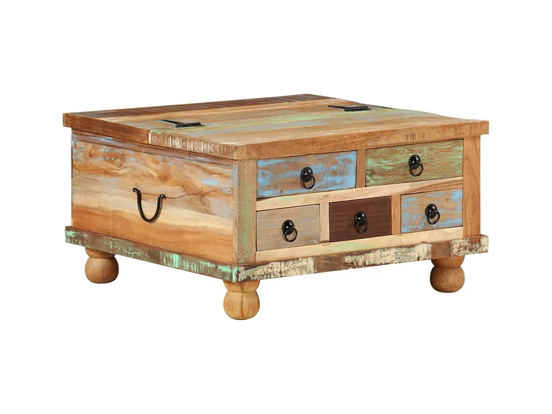 Table basse Bois de récupération 70 x 70 x 38 cm