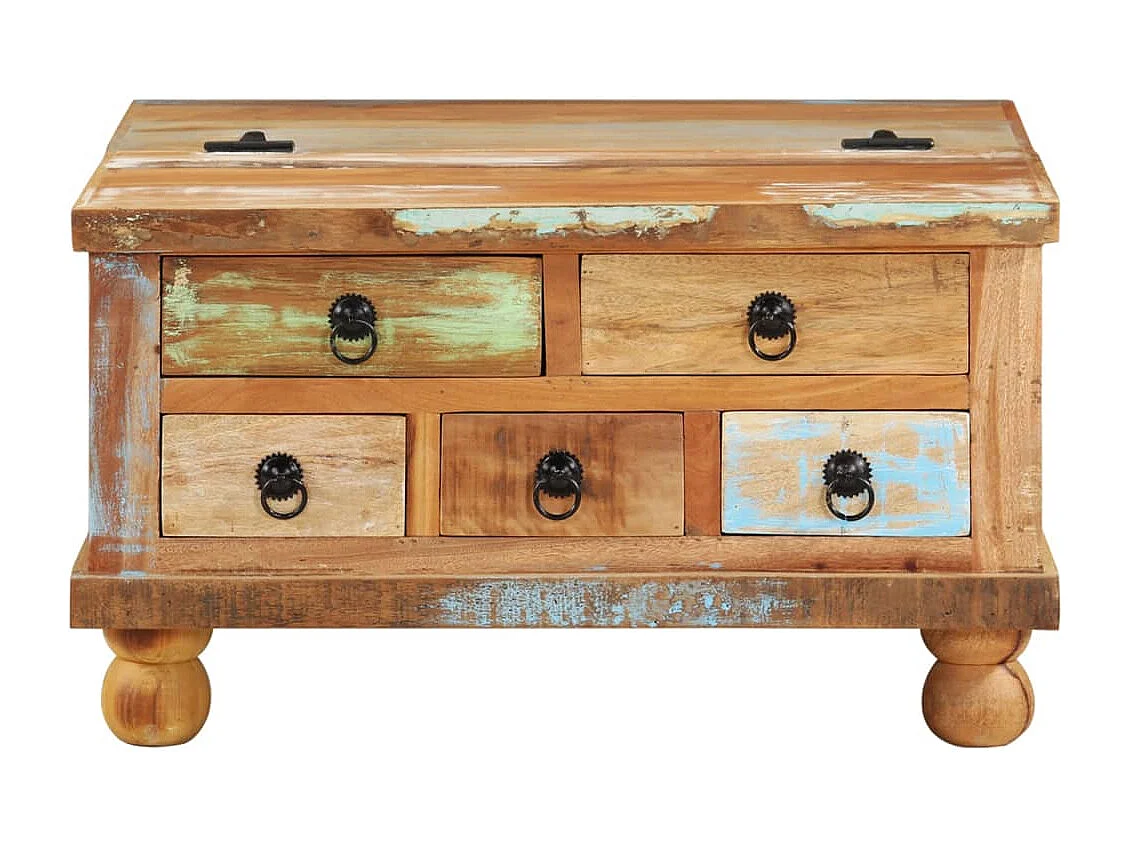 Table basse Bois de récupération 70 x 70 x 38 cm