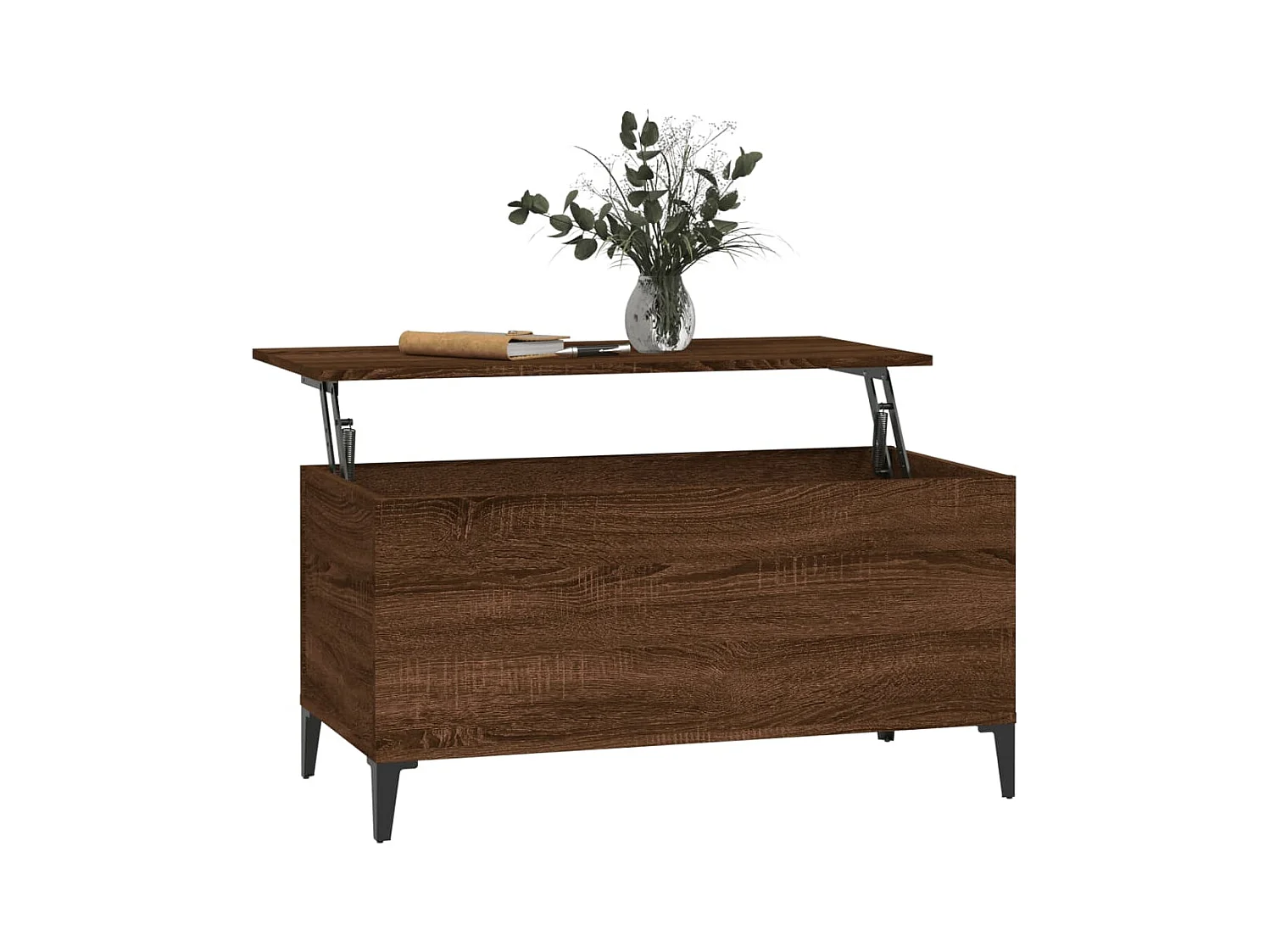 Table basse Chêne marron 90x44,5x45 cm Bois d'ingénierie