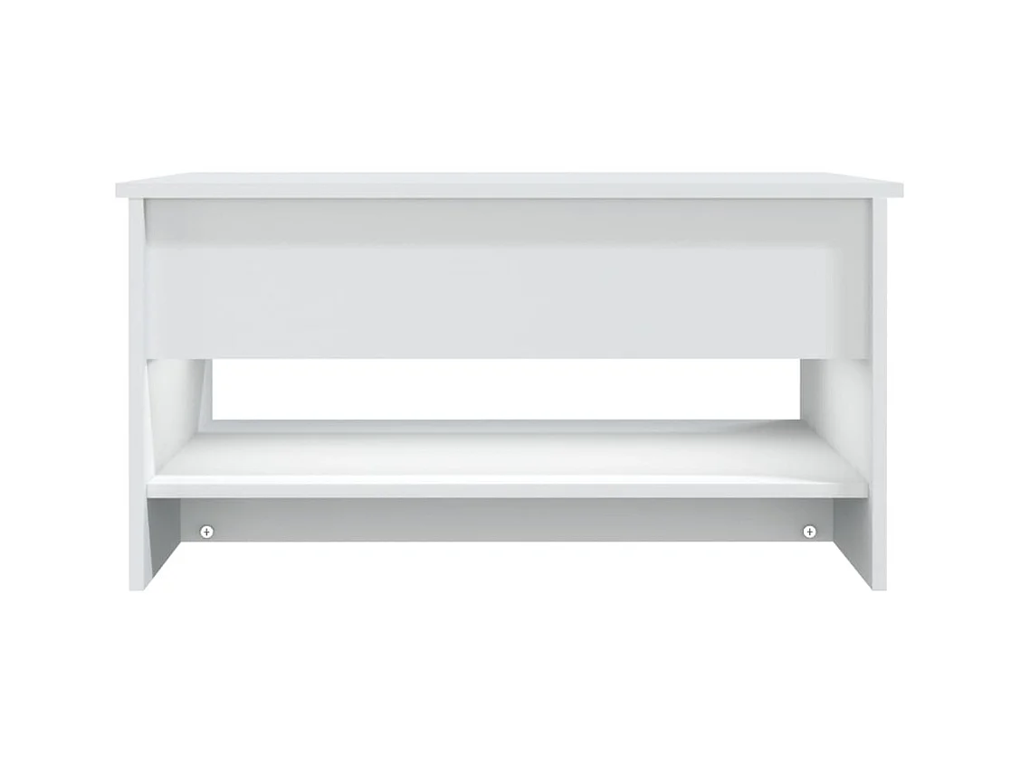 Table basse Blanc 80x50x40 cm Bois d'ingénierie