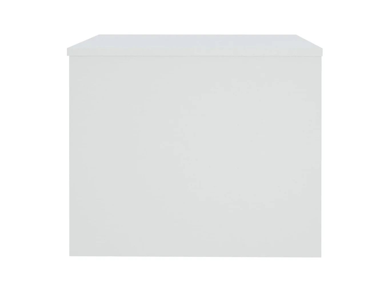 Table basse Blanc 80x50x40 cm Bois d'ingénierie