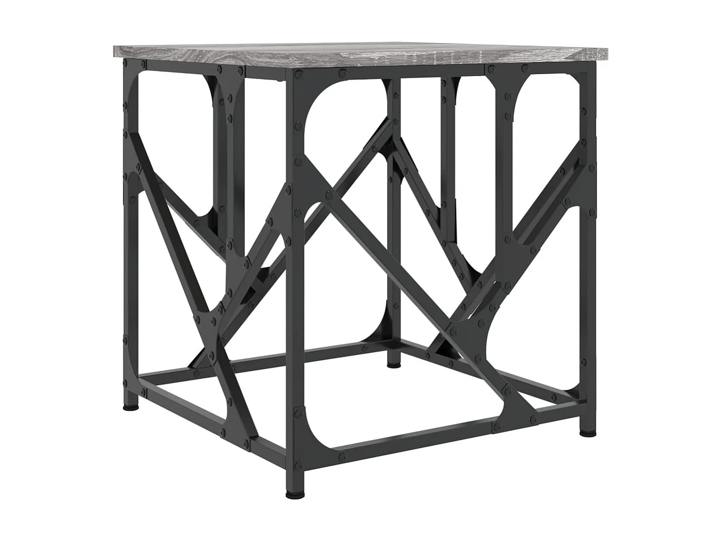 Table basse sonoma gris 45x45x47,5 cm bois d'ingénierie