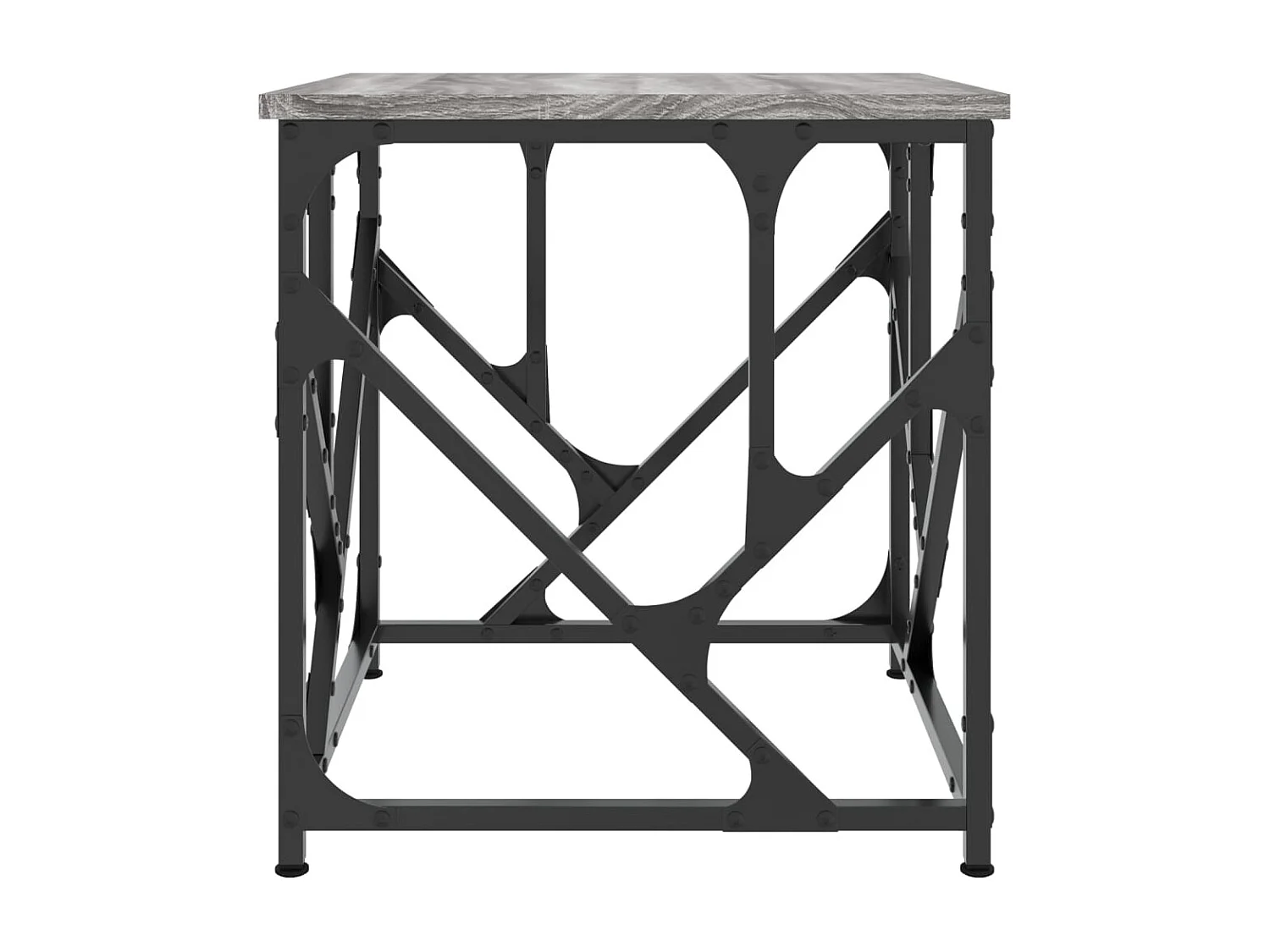 Table basse sonoma gris 45x45x47,5 cm bois d'ingénierie