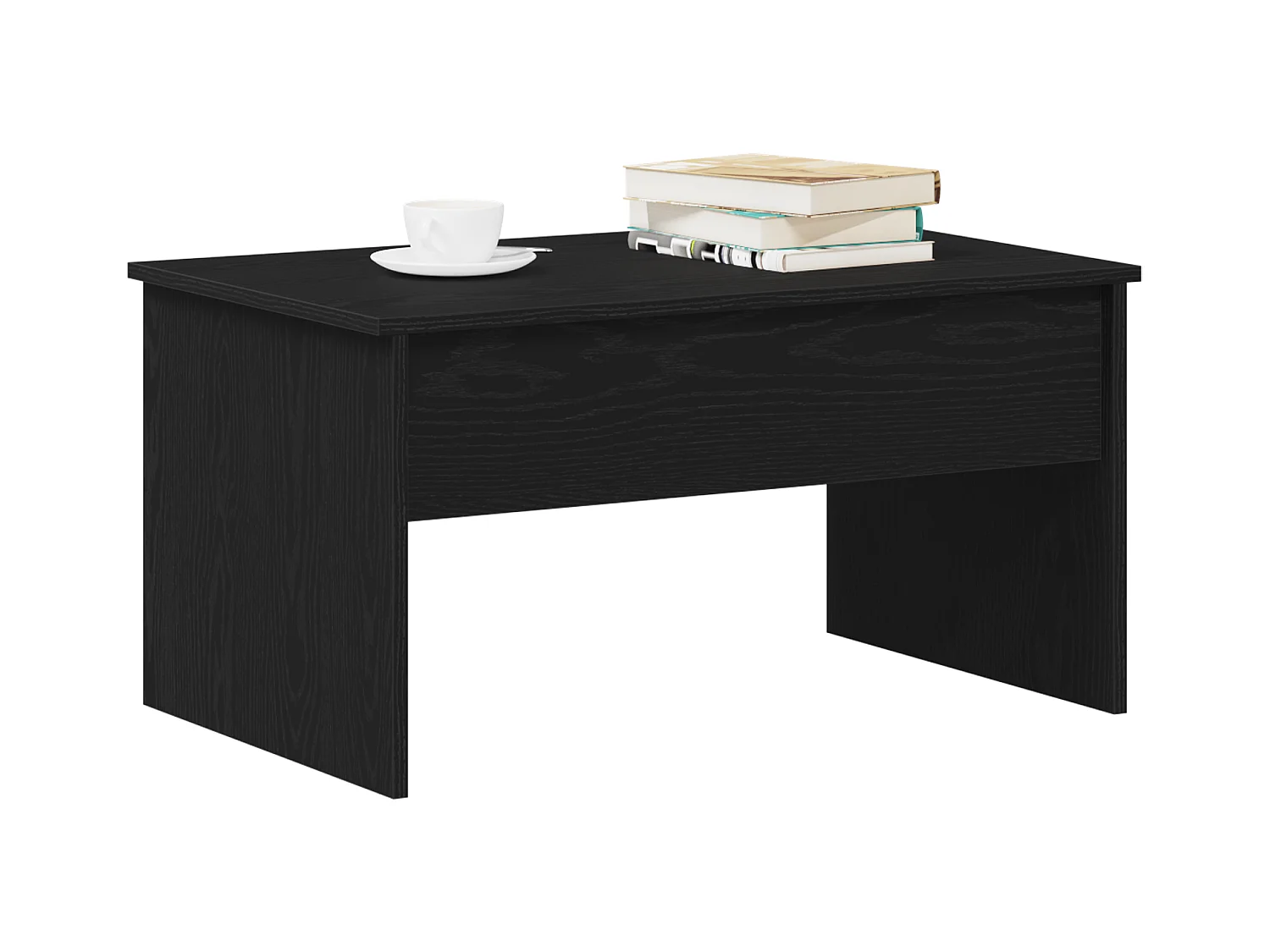 Table basse en chêne noir - 80 x 50.5 x 41.5 cm