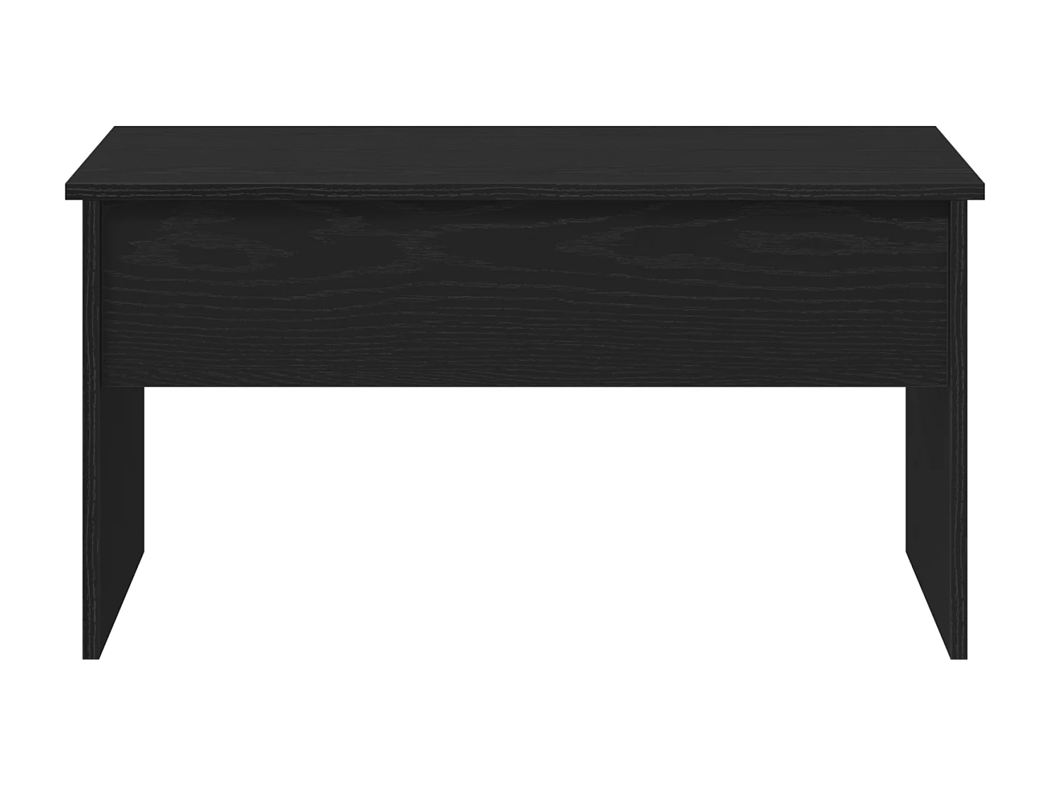 Tavolino da caffè in rovere nero - 80 x 50,5 x 41,5 cm