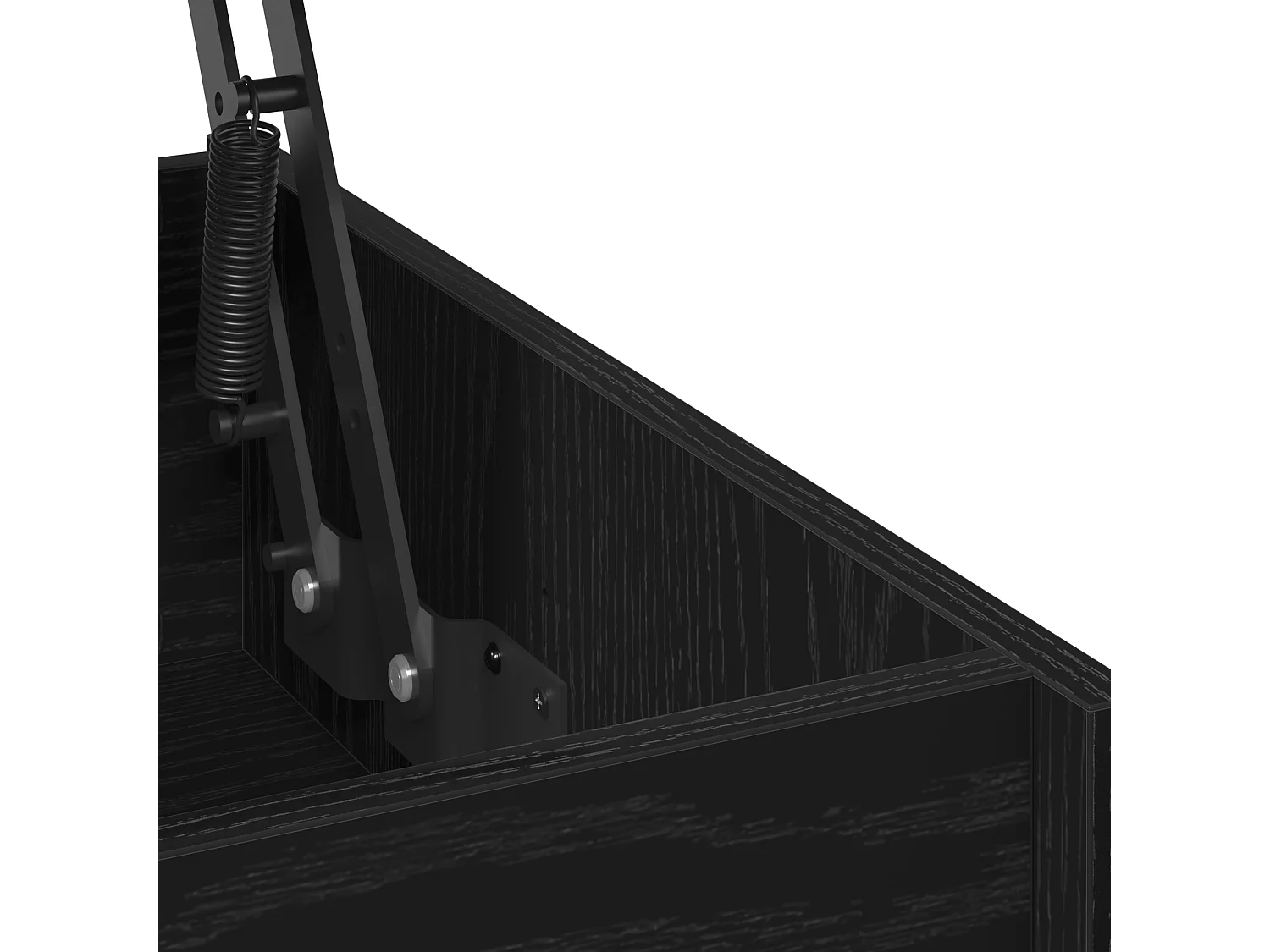 Tavolino da caffè in rovere nero - 80 x 50,5 x 41,5 cm