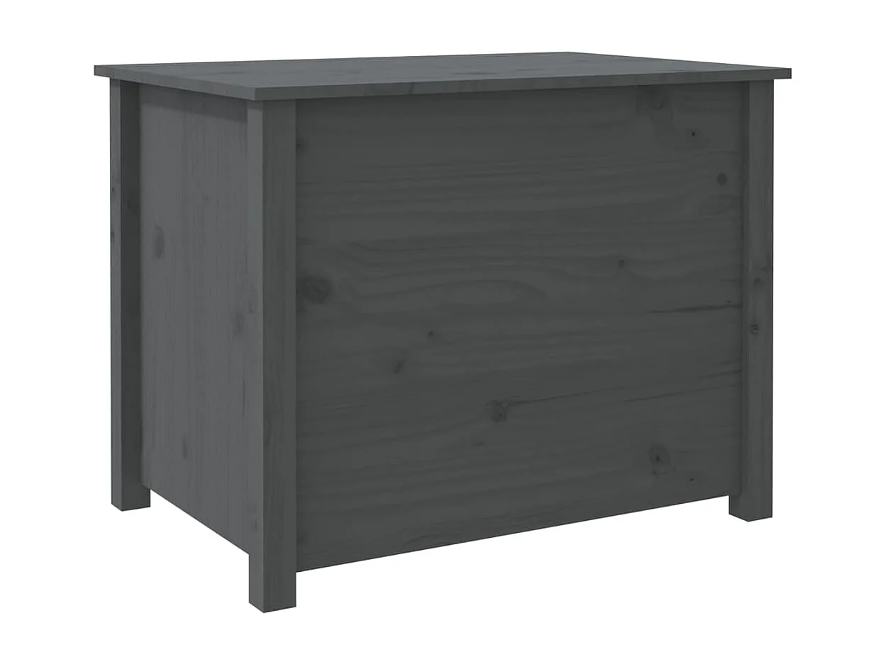 Table basse Gris 71x49x55 cm Bois massif de pin