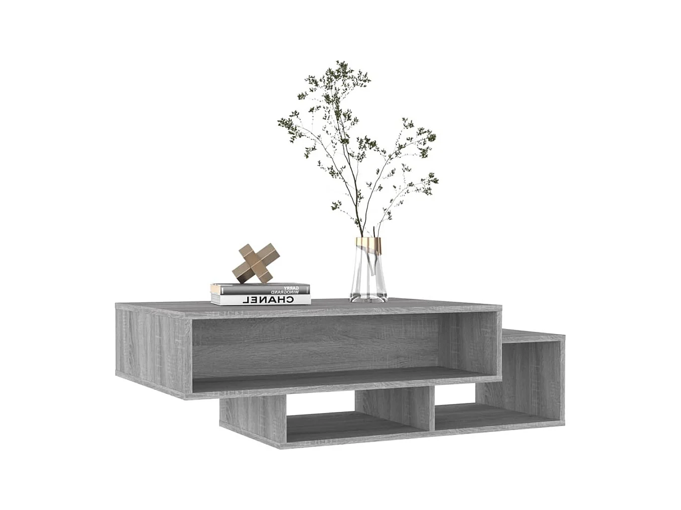 Table basse Sonoma gris 105x55x32 cm Bois d'ingénierie