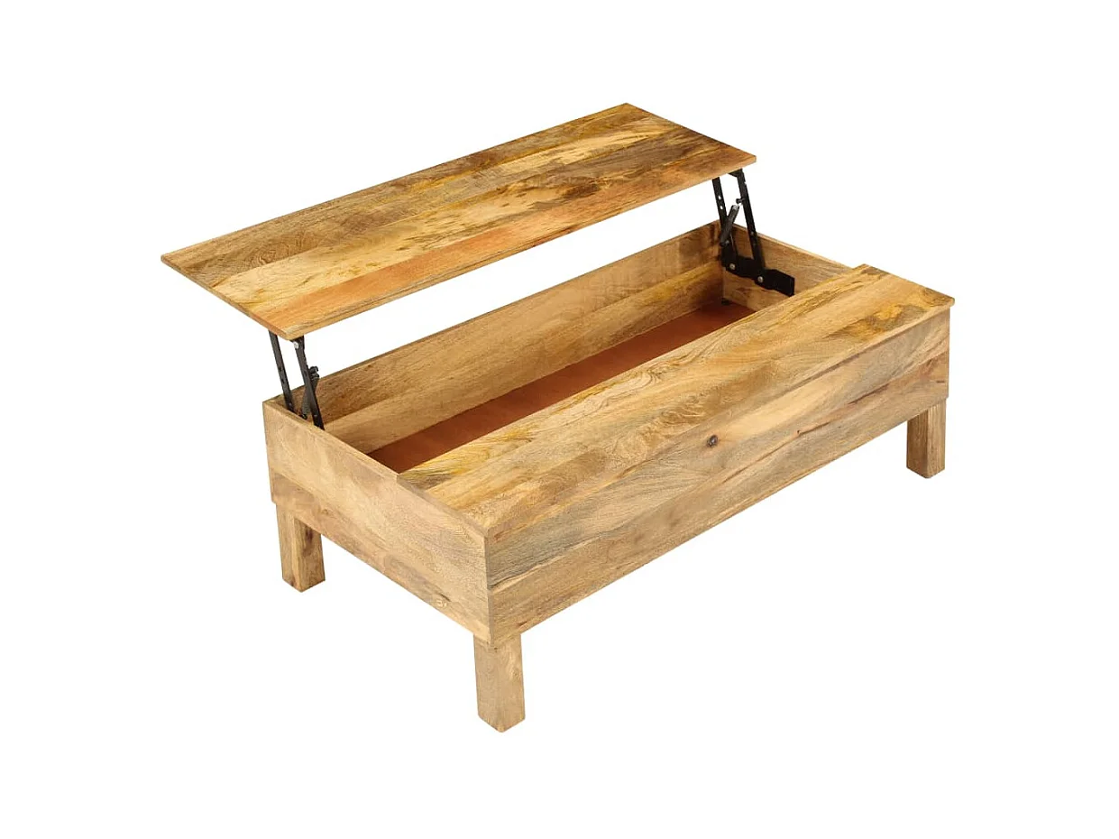 Table basse Bois de manguier massif 110x55x35 cm