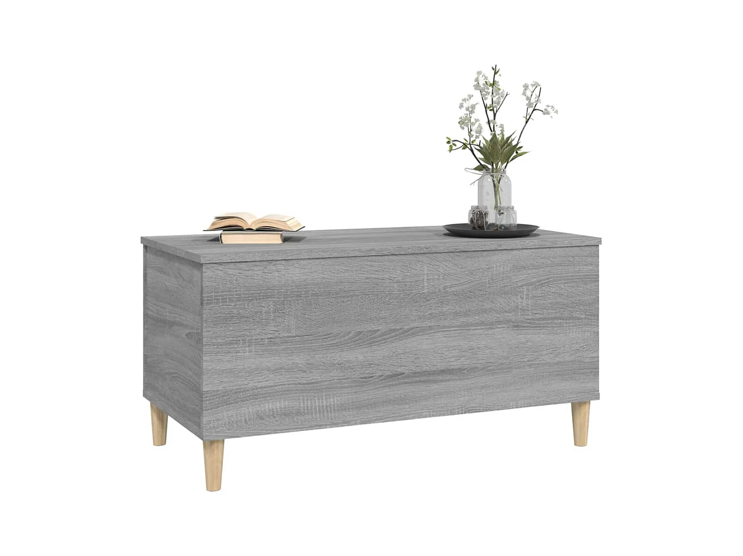 Table basse Sonoma gris 90x44,5x45 cm Bois d'ingénierie
