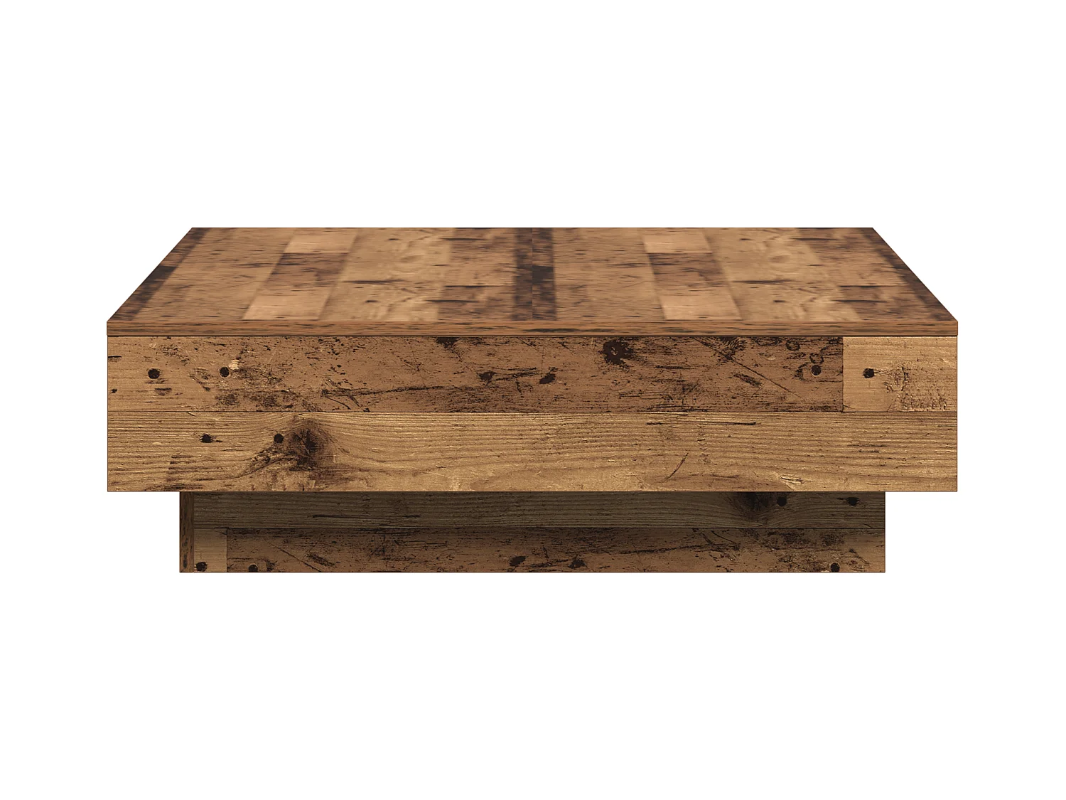 Table Basse Bois Ancien Bois Récupéré 90 x 90 x 28 cm