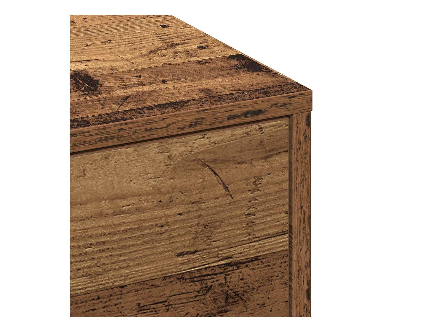 Table Basse Bois Ancien Bois Récupéré 90 x 90 x 28 cm