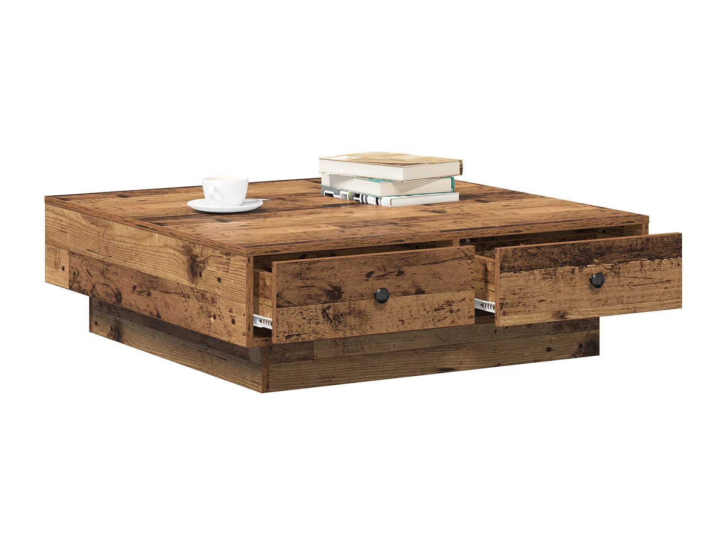 Salontafel Oud Hout Hergebruikt Hout 90 x 90 x 28 cm