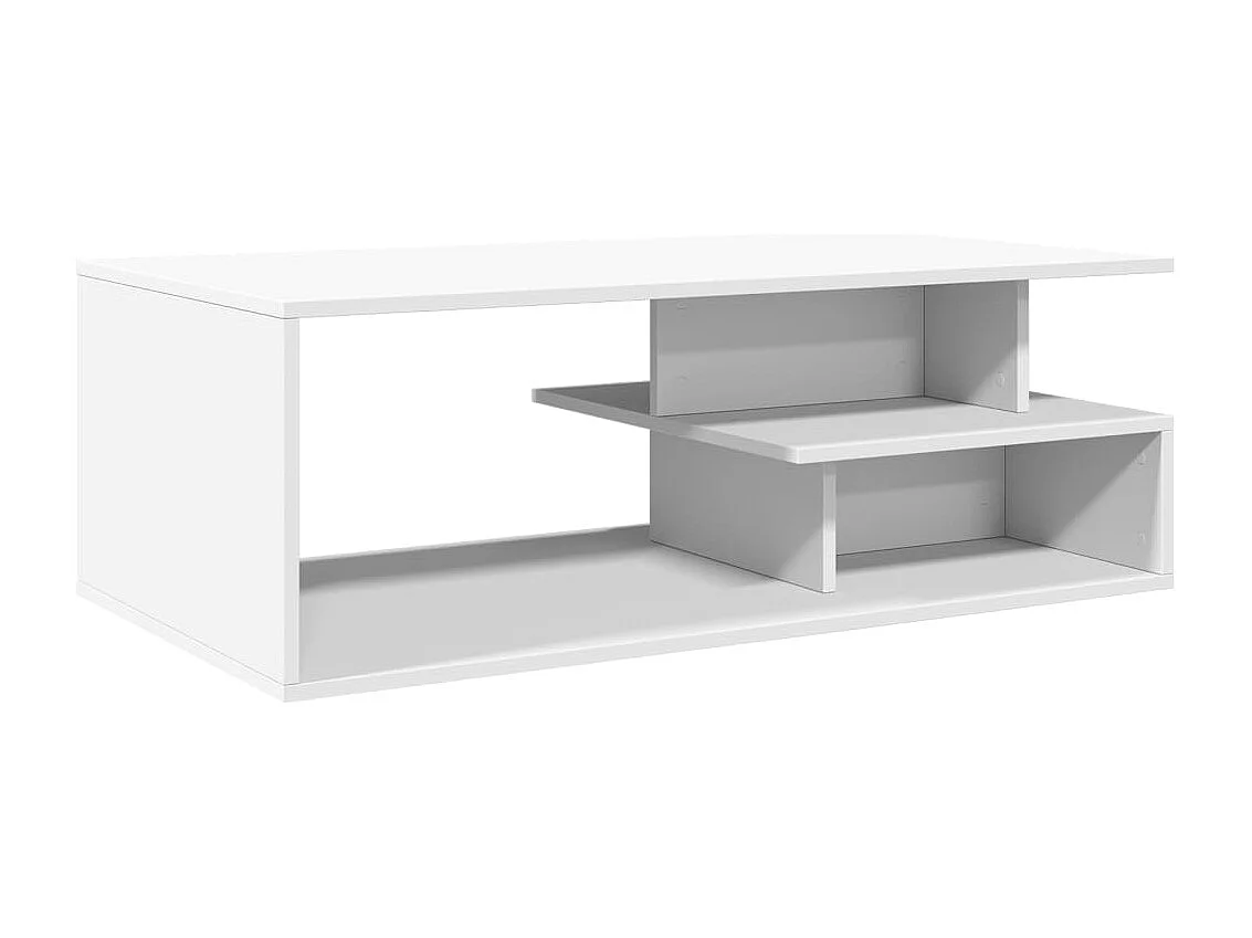 Tavolino bianco 102x55x35 cm in legno ingegnerizzato