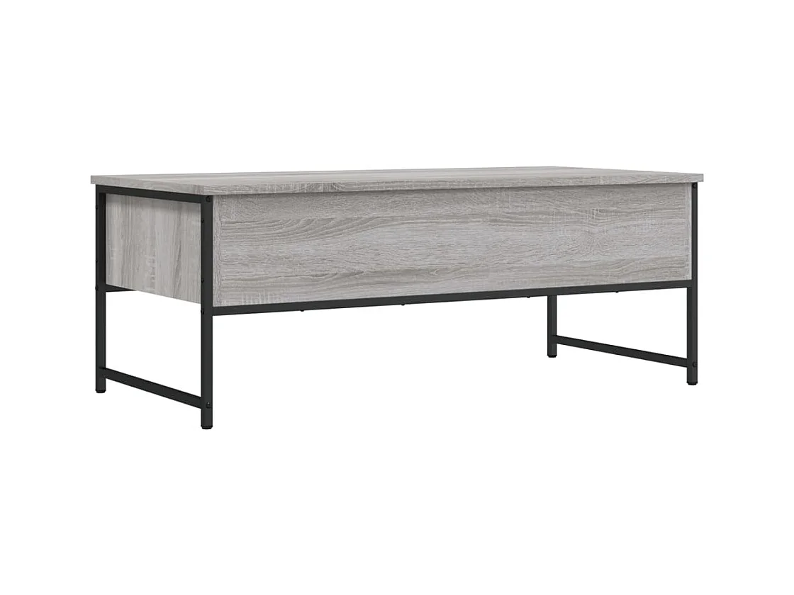 Table basse sonoma gris 101x49x39,5 cm bois d'ingénierie