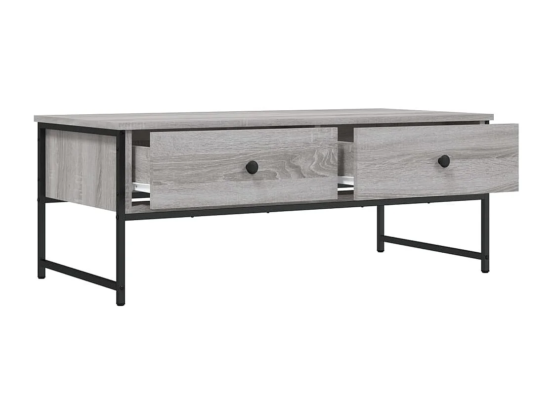Mesa de centro Sonoma gris 101x49x39,5 cm madera de ingeniería