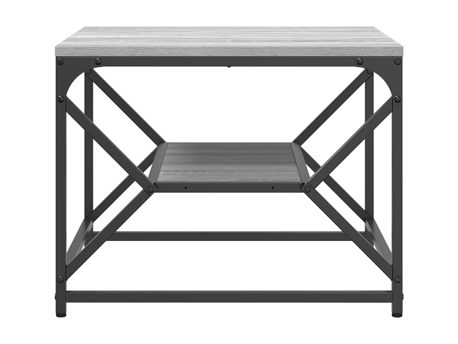 Tavolino con ripiano - Sonoma Grey - 51x50x40 cm - Legno ingegnerizzato