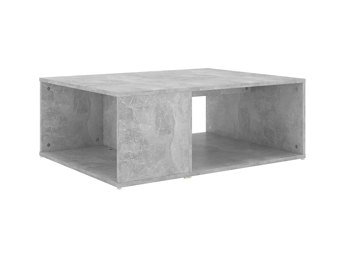 Table basse gris béton 90x67x33 cm bois d'ingénierie