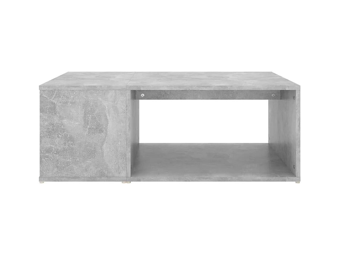 Table basse gris béton 90x67x33 cm bois d'ingénierie