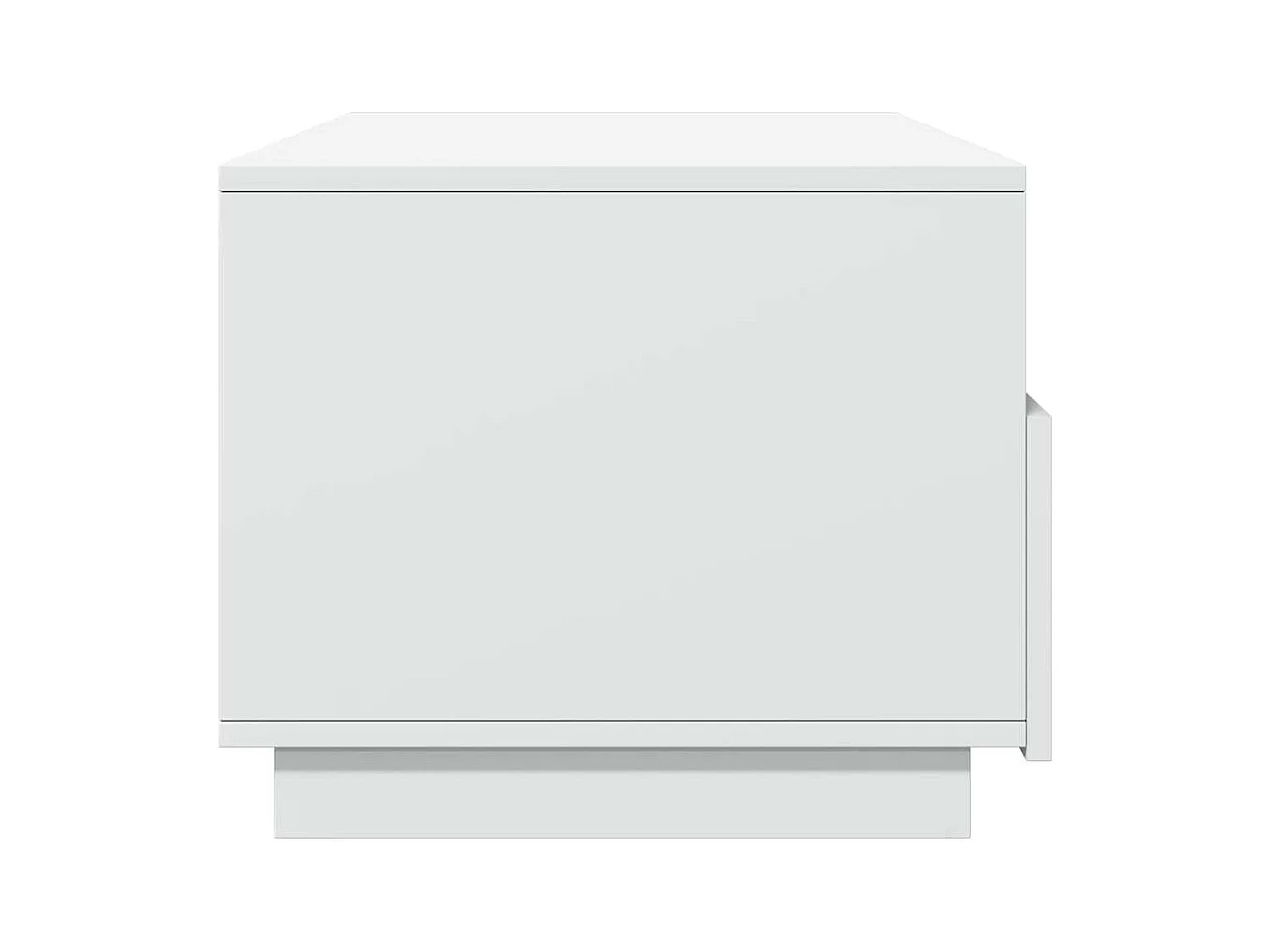 Table basse avec lumières LED blanc 90x49x40 cm