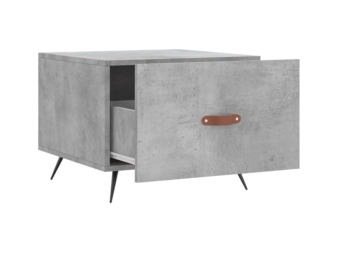 Tables basses 2 pcs gris béton 50x50x40 cm bois d'ingénierie