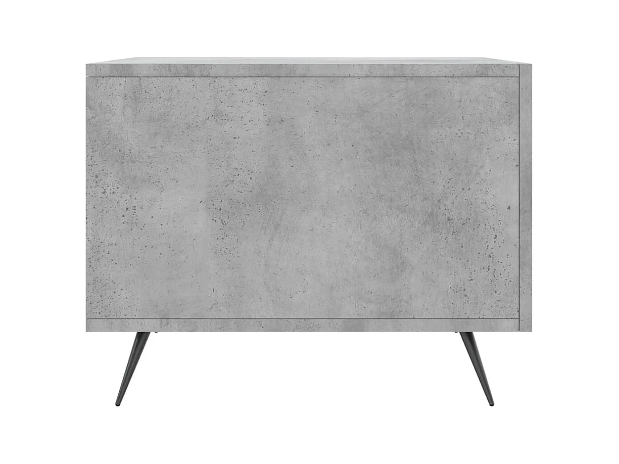 Tables basses 2 pcs gris béton 50x50x40 cm bois d'ingénierie