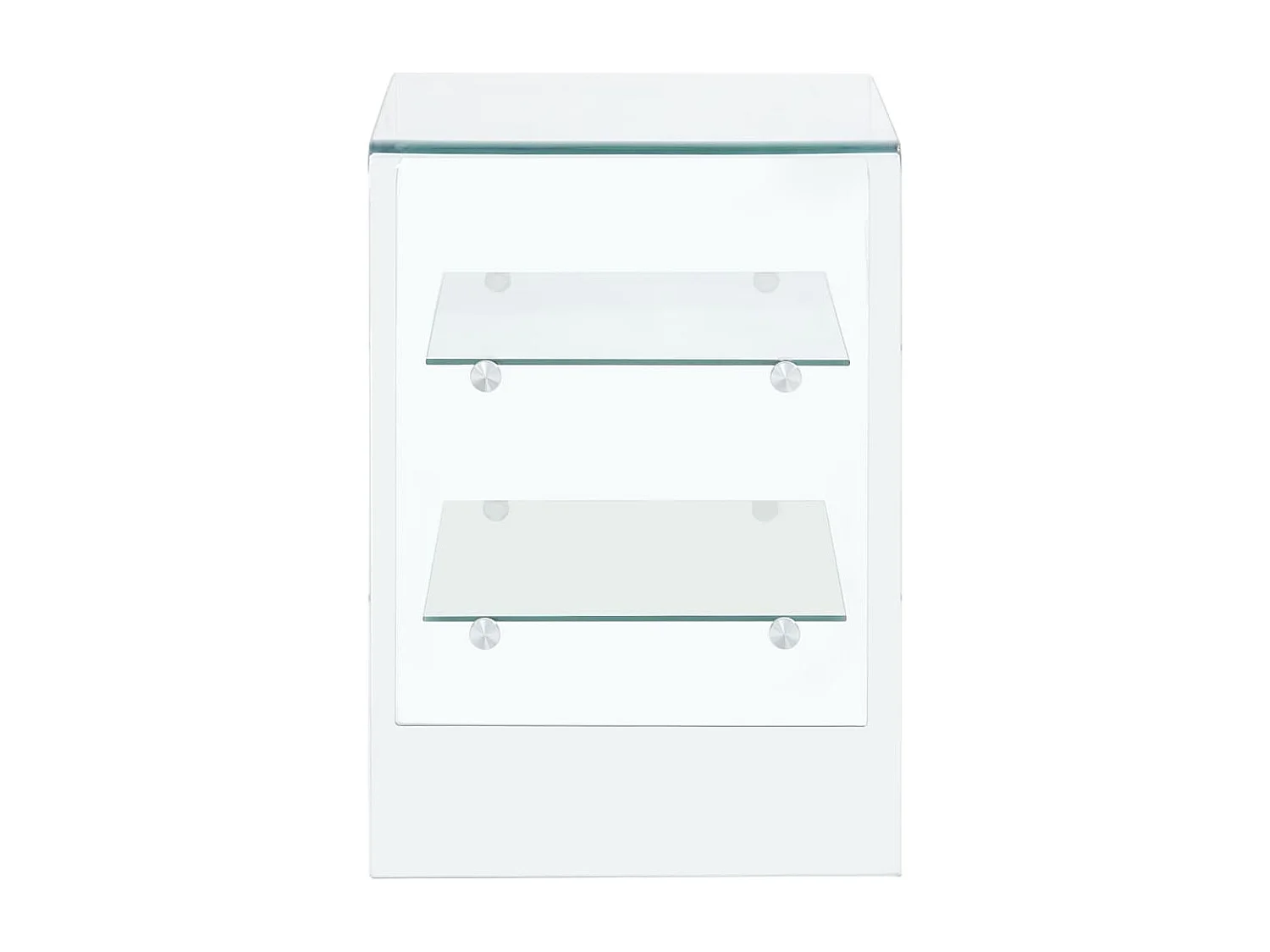 Table basse 50x40x56 cm Verre trempé