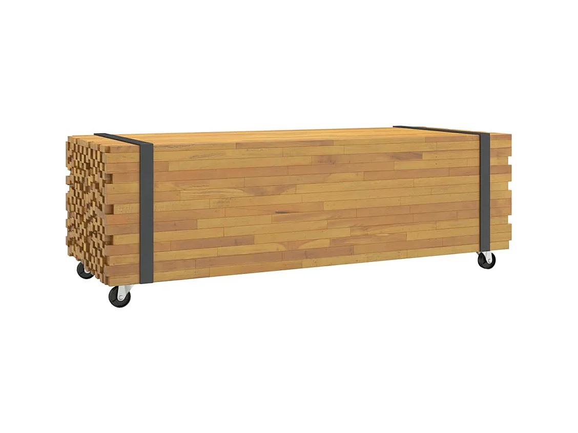 Salontafel 110x45x35 cm massief teakhout