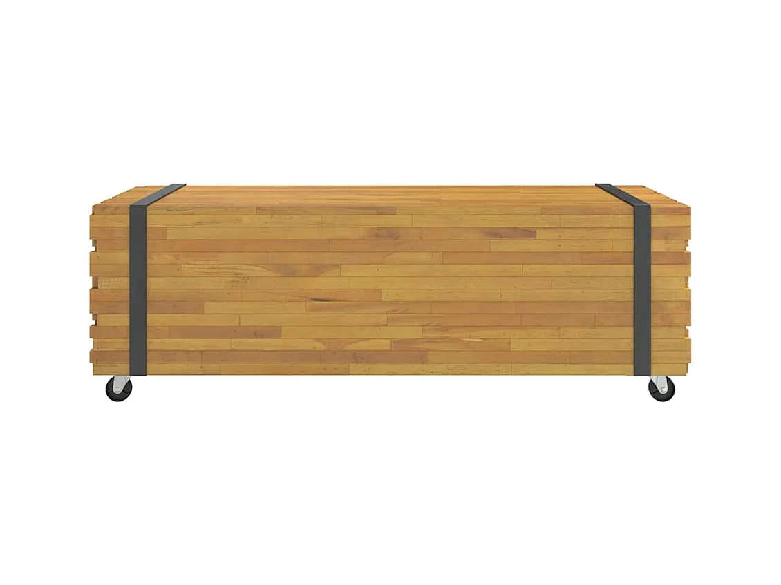 Salontafel 110x45x35 cm massief teakhout