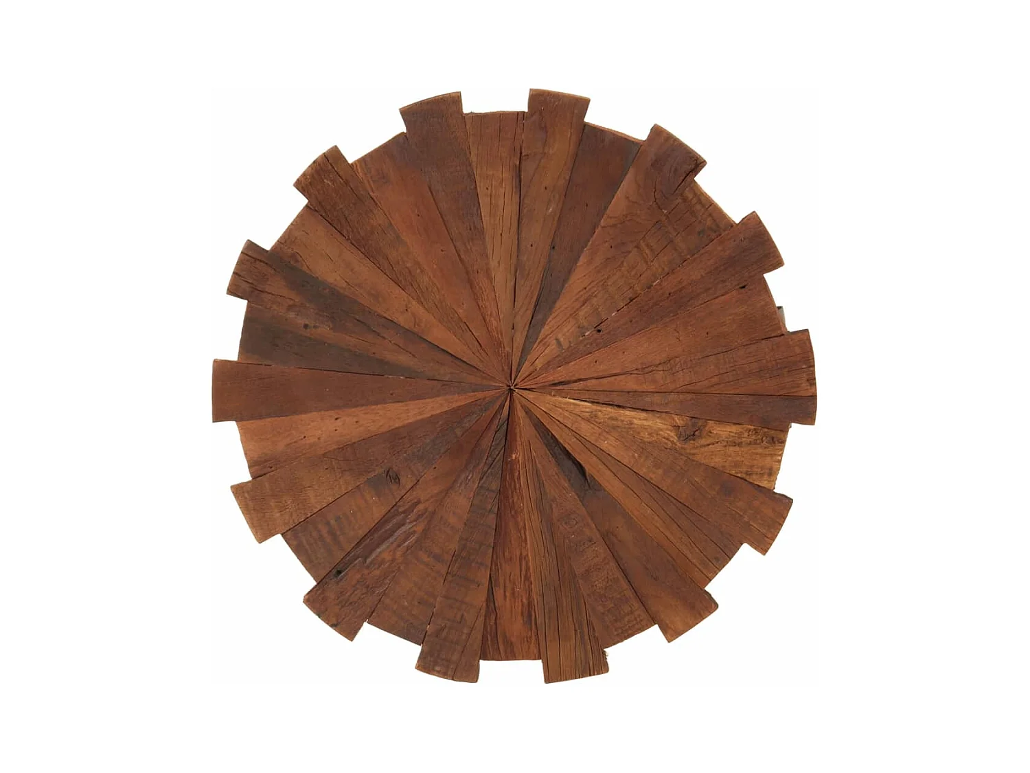 stuks salontafels van gerecycled massief hout en ijzer