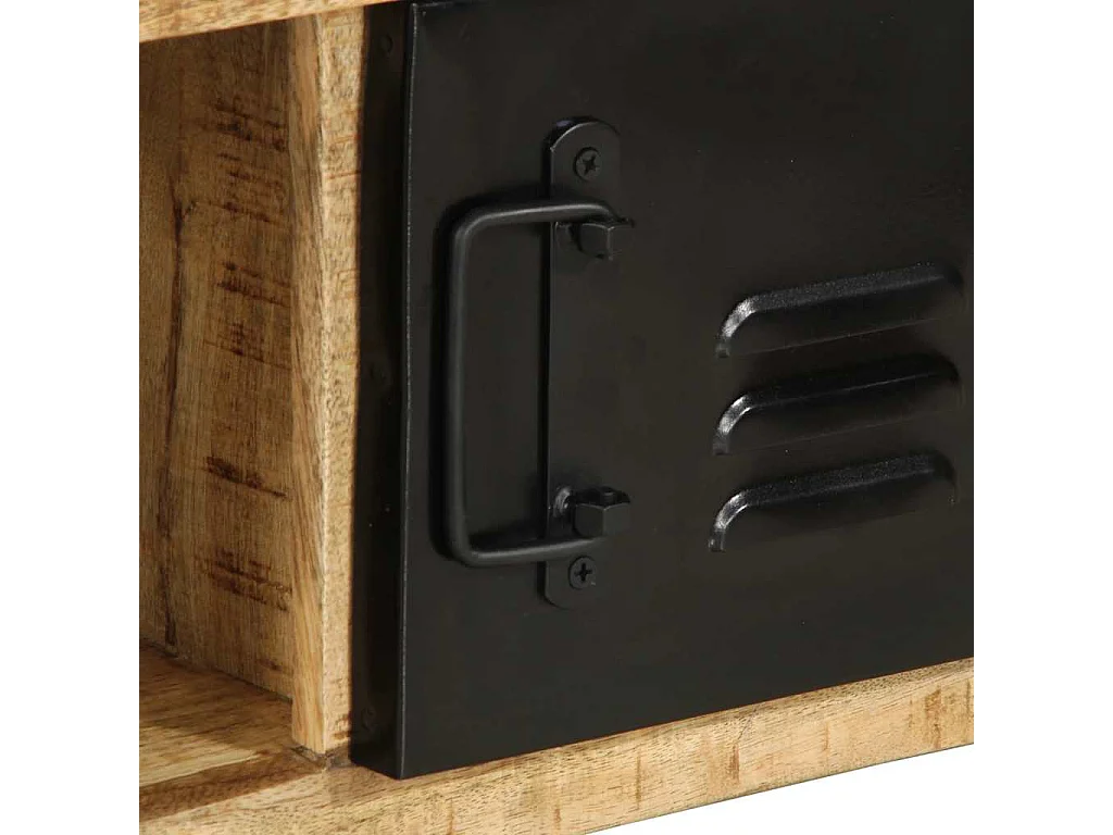 Table basse 90x50x36 cm bois de manguier massif brut