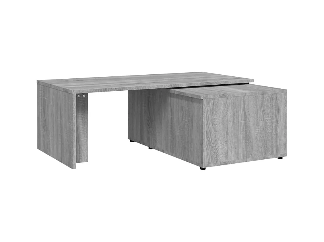 Tavolino Sonoma grigio 150x50x35 cm in legno ingegnerizzato