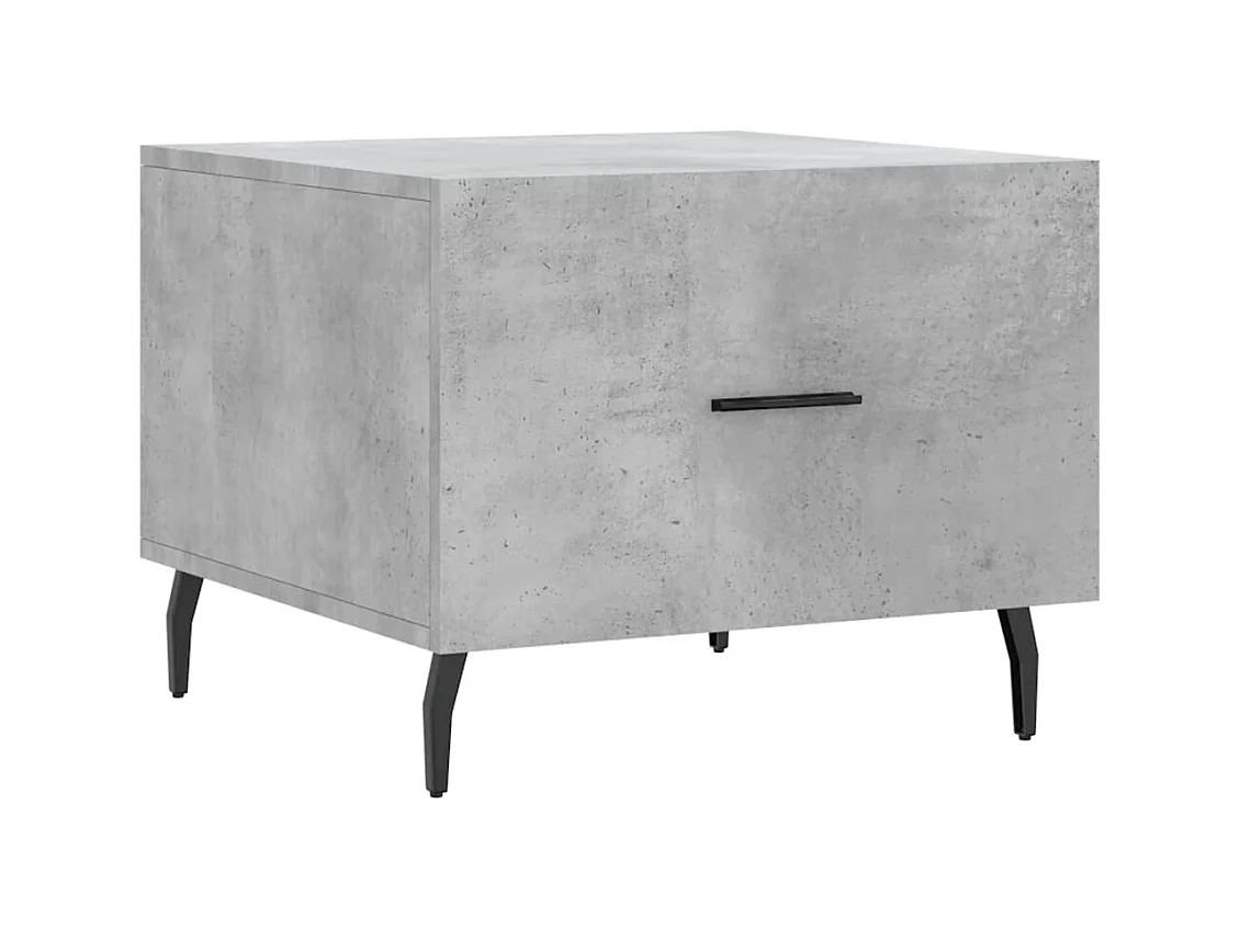 Tables basses 2 pcs gris béton 50x50x40 cm bois d'ingénierie