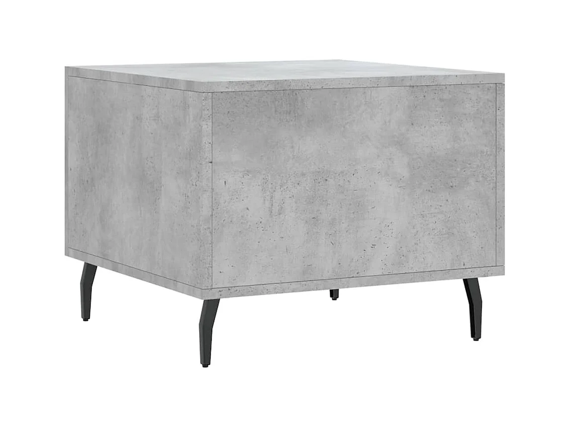 Tables basses 2 pcs gris béton 50x50x40 cm bois d'ingénierie