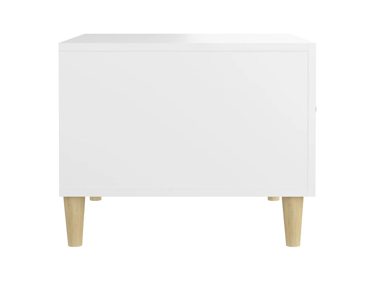 Tables basses 2 pcs blanc 50x50x40 cm bois d'ingénierie