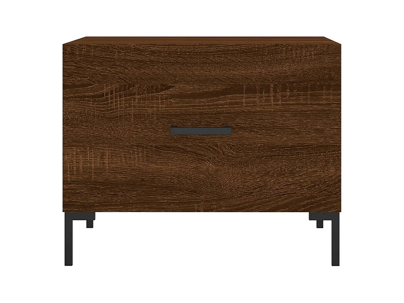 Tavolini da caffè 2 pezzi rovere marrone 50x50x40 cm in legno ingegnerizzato