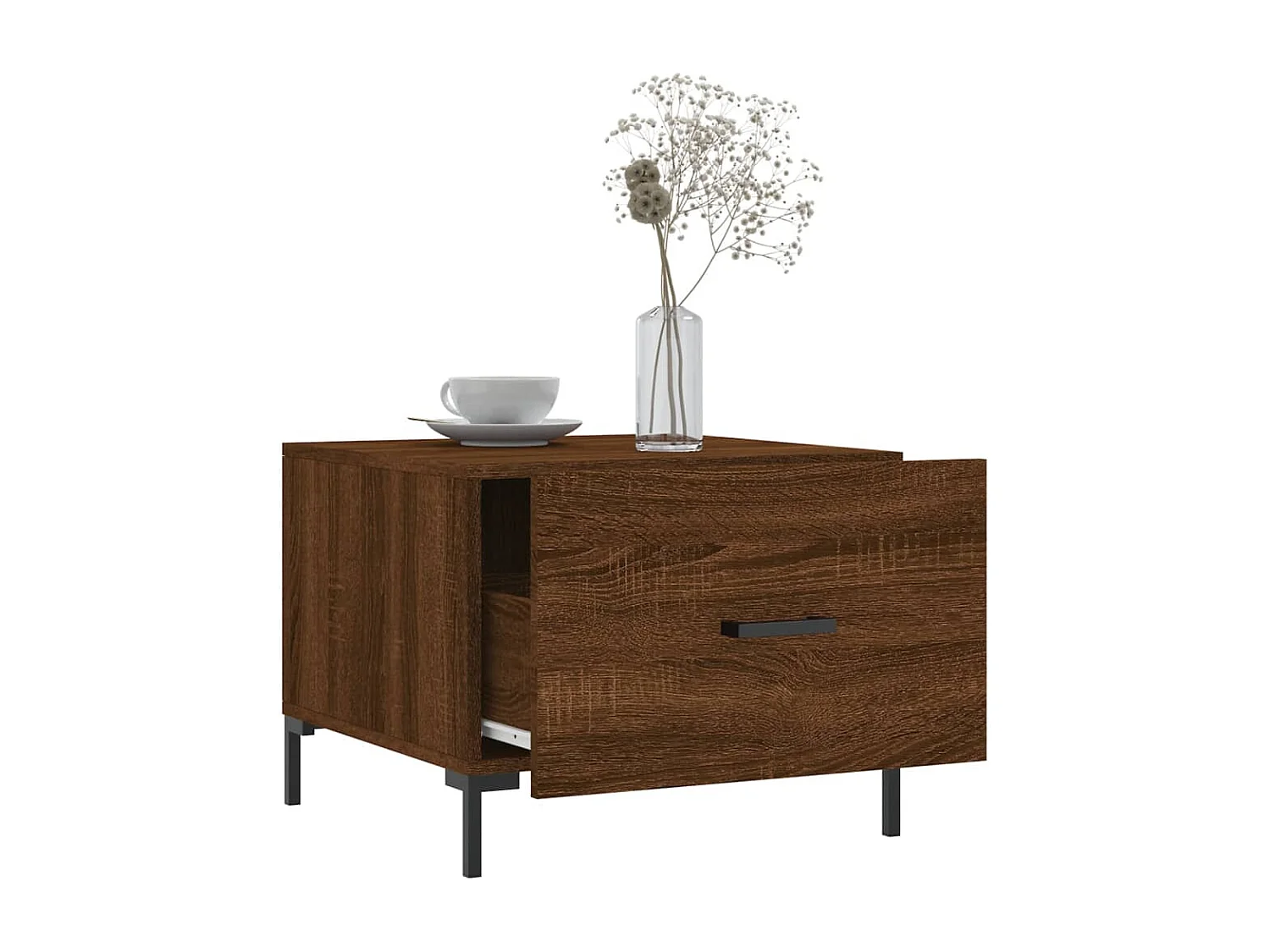 Tables basses 2 pcs chêne marron 50x50x40 cm bois d'ingénierie