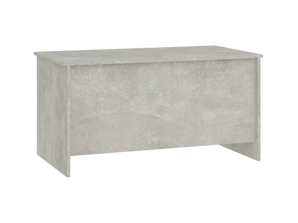 Table basse gris béton 102x55,5x52,5 cm bois d'ingénierie