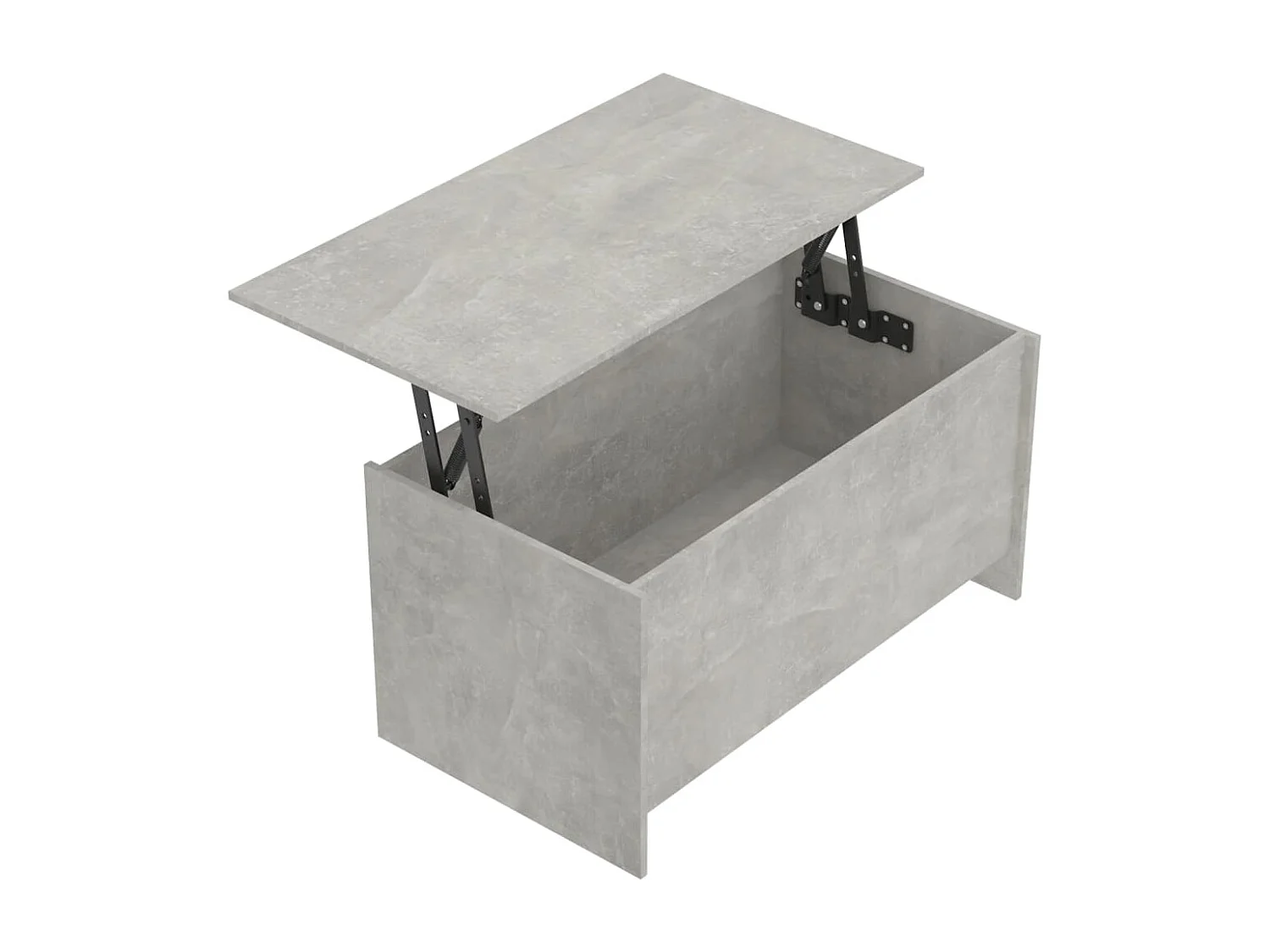 Table basse gris béton 102x55,5x52,5 cm bois d'ingénierie