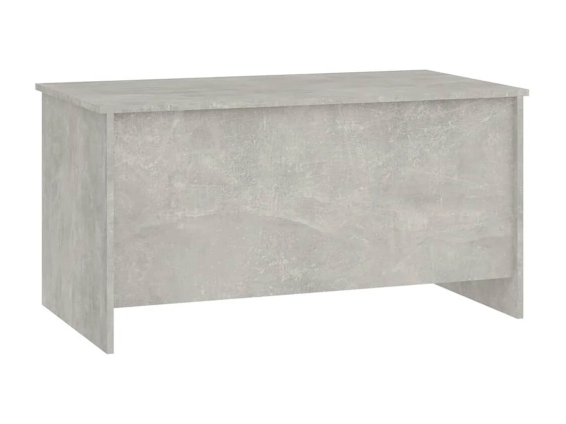Table basse gris béton 102x55,5x52,5 cm bois d'ingénierie