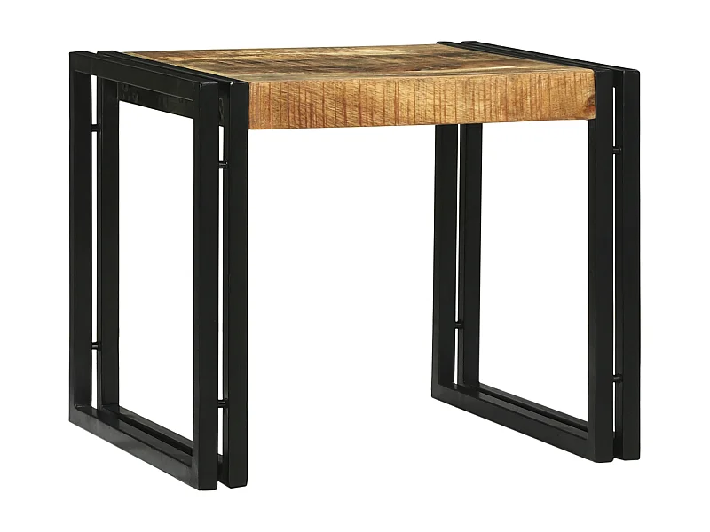 Ensemble de 2 Tables Basses en Bois Massif de Manguier