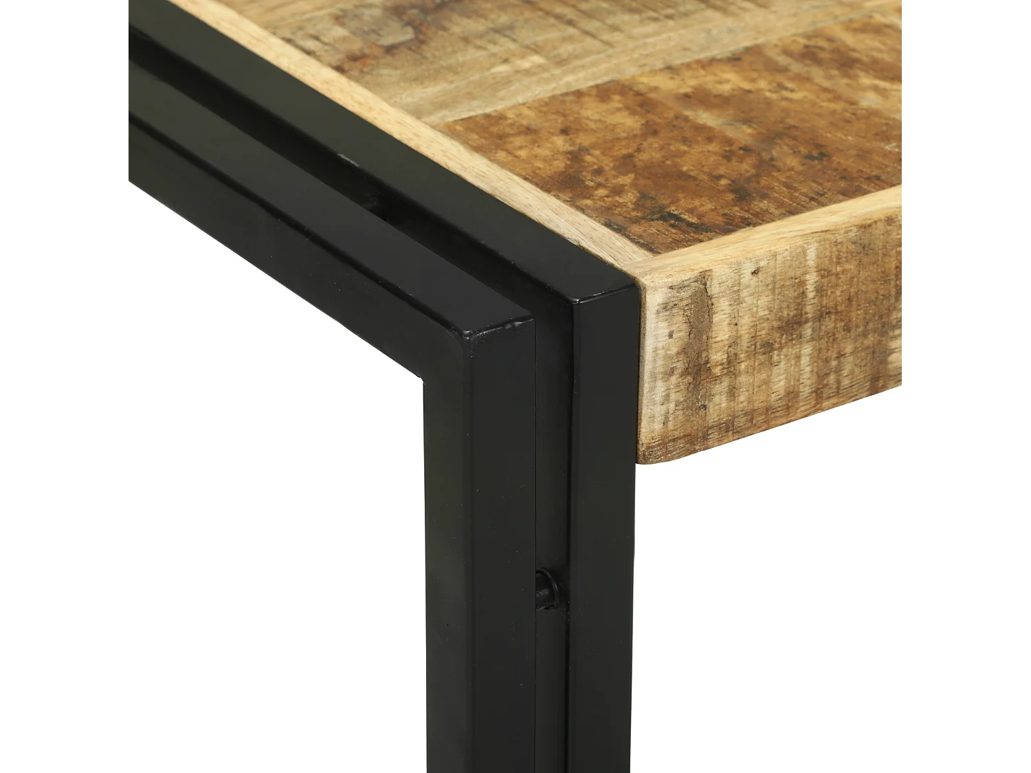 Juego de 2 mesas de centro de madera maciza de mango