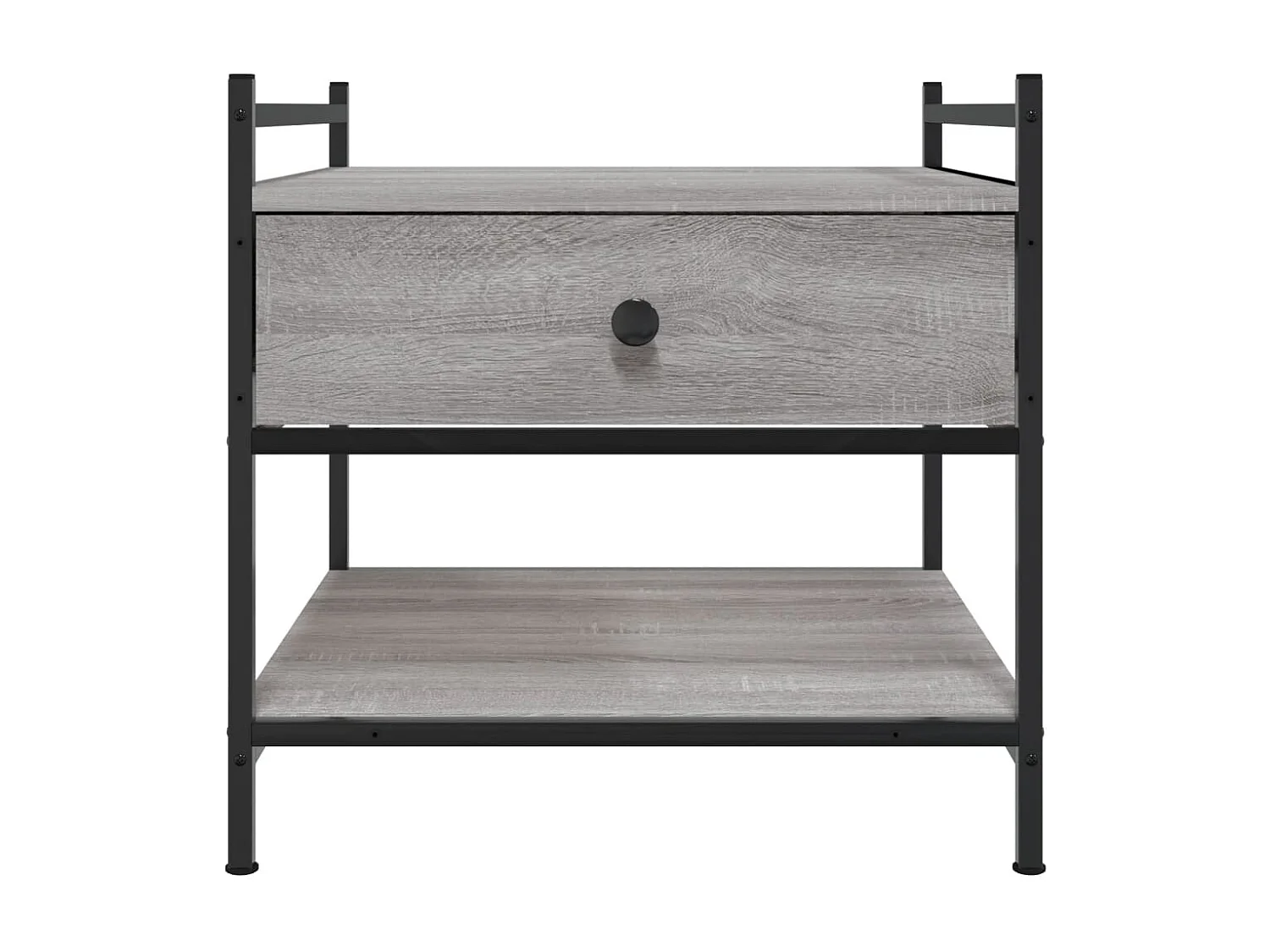 Sonoma salontafel grijs 50x50x50 cm bewerkt hout