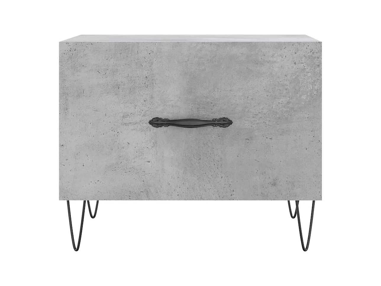 Salontafels 2 stuks betongrijs 50x50x40 cm bewerkt hout