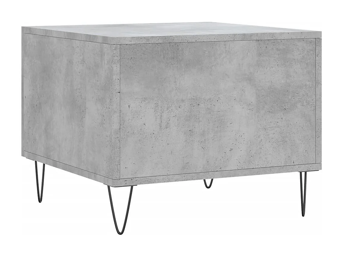 Tables basses 2 pcs gris béton 50x50x40 cm bois d'ingénierie