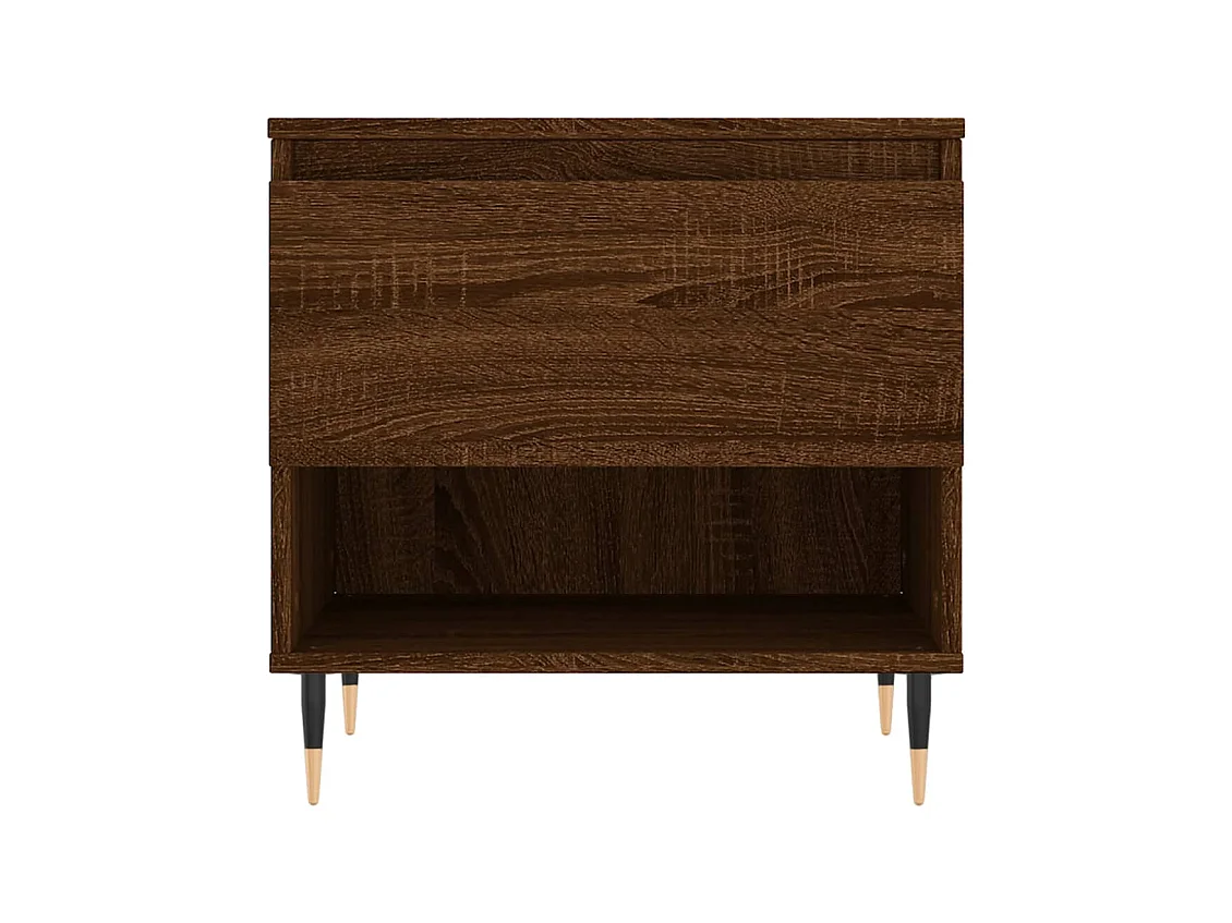 Mesas de centro 2 piezas roble marrón 50x46x50 cm madera de ingeniería