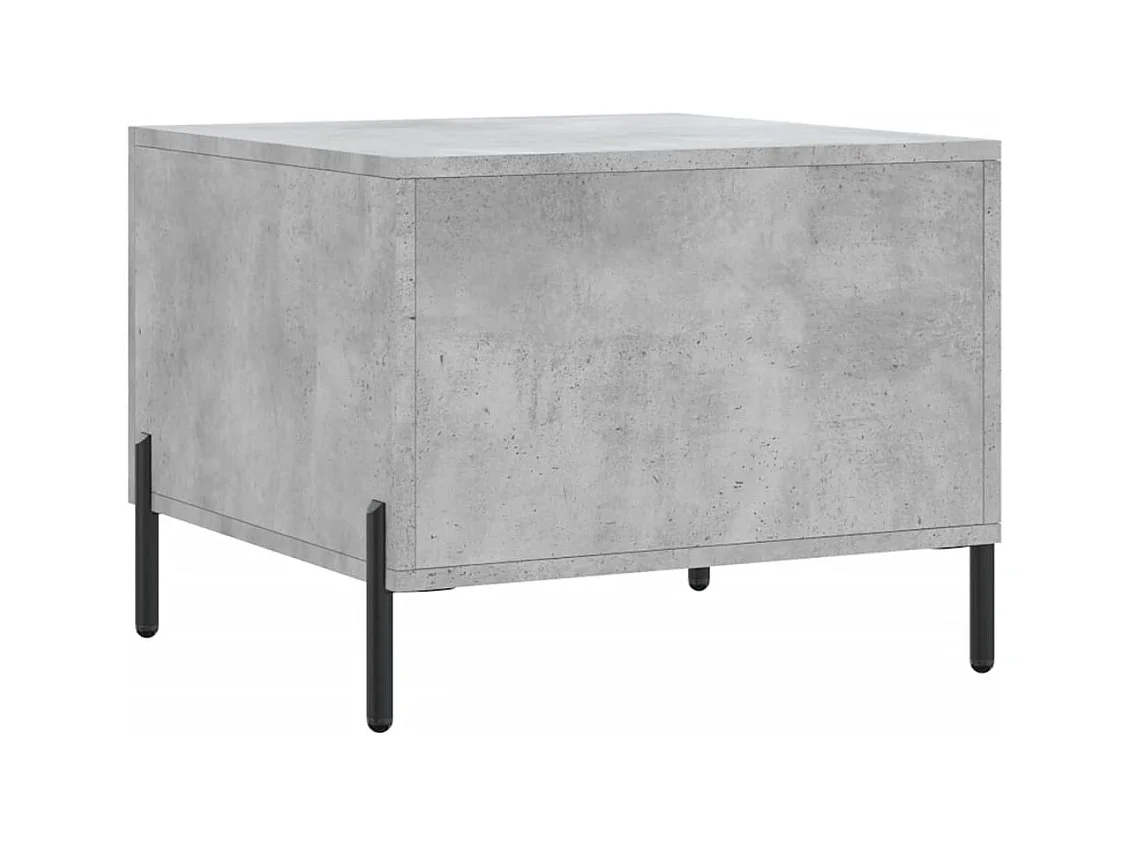 Tables basses 2 pcs gris béton 50x50x40 cm bois d'ingénierie