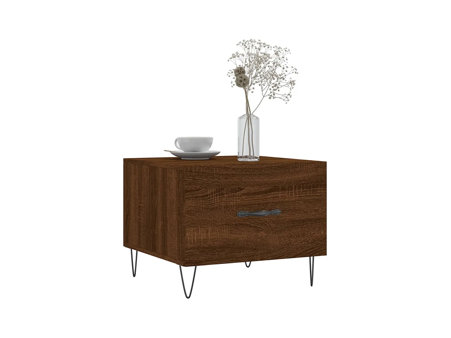 Tables basses 2 pcs chêne marron 50x50x40 cm bois d'ingénierie