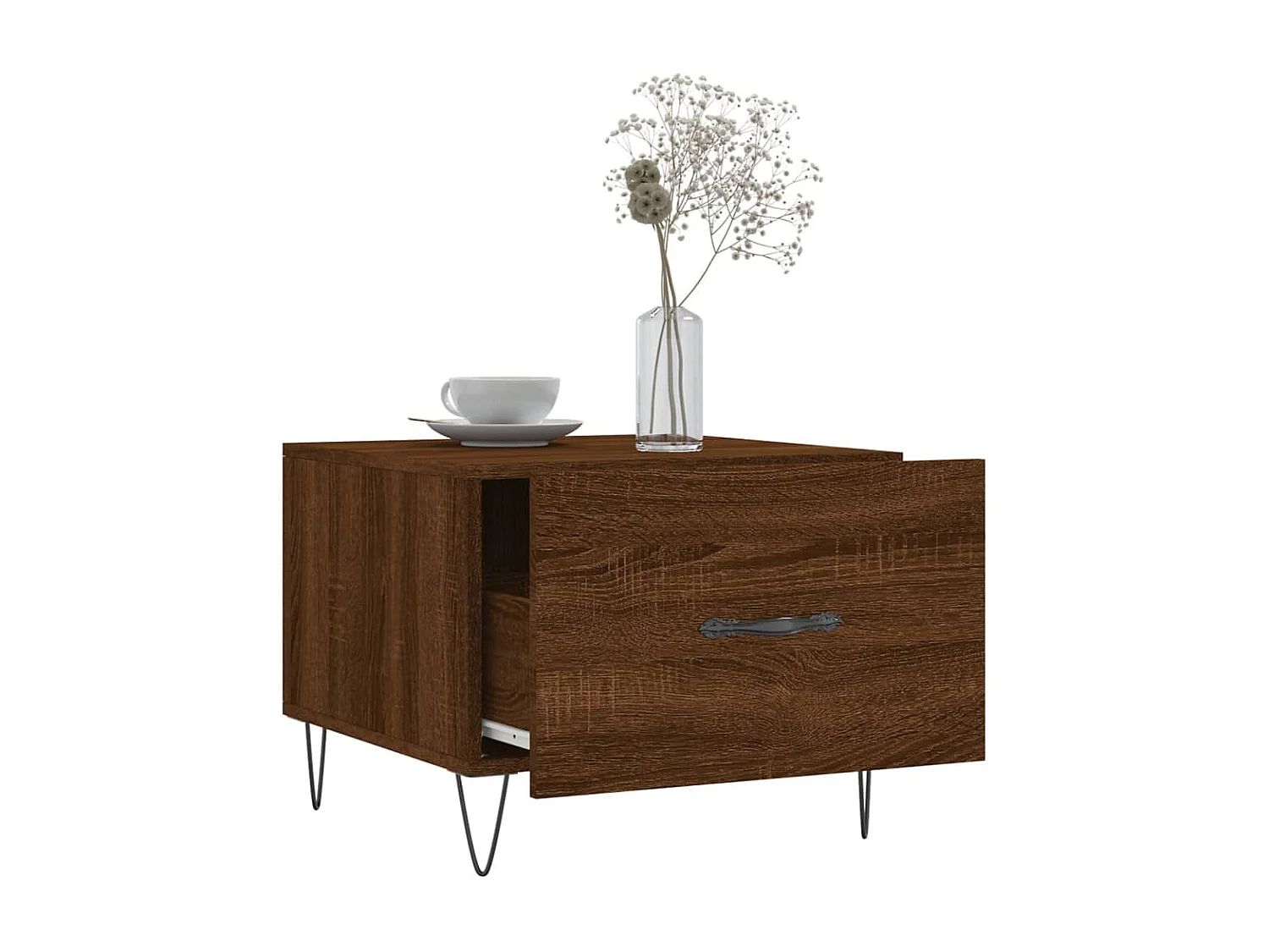 Tables basses 2 pcs chêne marron 50x50x40 cm bois d'ingénierie