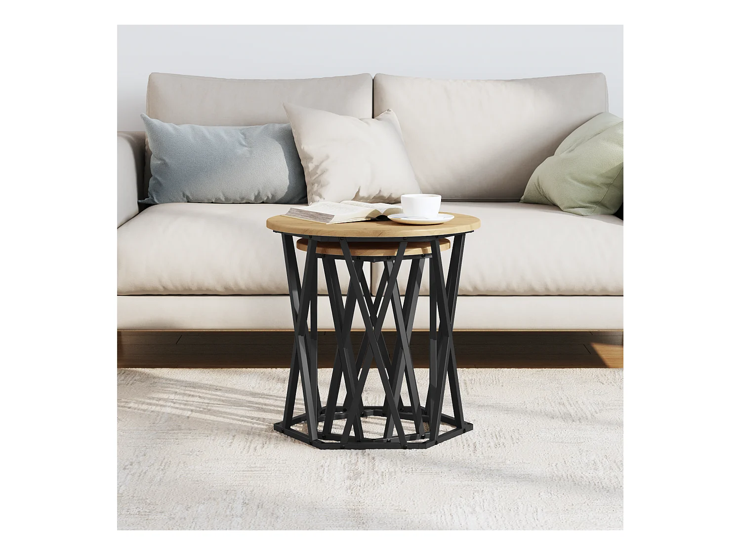 tavolini laterali in legno ingegnerizzato